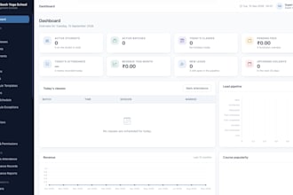 develop a yoga school management CRM