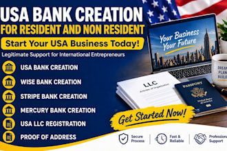 create wise, mercury, stripe get US physical address and proof of address