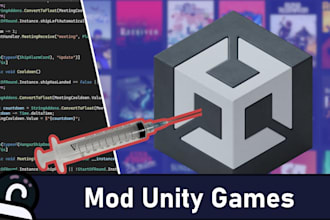 develop unity apk mods, mod menus UI and custom game features for mono or il2cpp