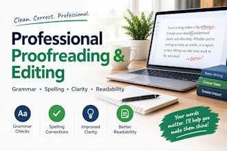 proofread and edit your work efficiently