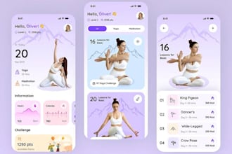 develop a yoga and meditation booking app for android and ios