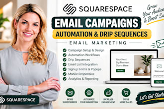 setup squarespace email campaign automation drip sequences email marketing