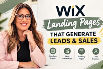 wix landing page lead generation wix sales page booking page lead capture