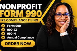 prepare and efile your nonprofit form 990, 990ez and annual compliance filing