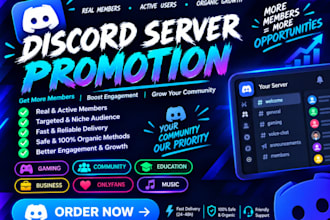 discord server promotion, discord growth, discord adverts