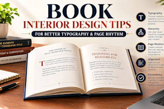 do book interior design, book formatting, book layout design