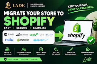 migrate ecwid big cartel sellfy shift4shop neto opencart to shopify migration
