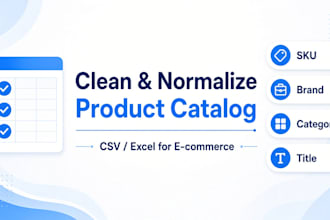 clean and normalize your e commerce product catalog in CSV excel