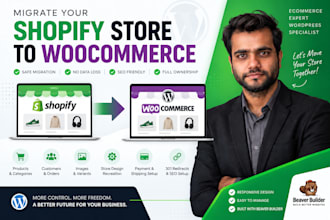 migrate your shopify store to woocommerce with beaver builder