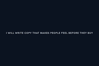 write copy that makes people feel before they buy