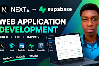 develop a nextjs web application with supabase