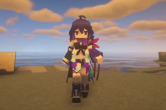 turn your oc or vtuber into minecraft character ysm figura modded