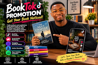 promote your book on booktok with tiktok marketing,author promotion
