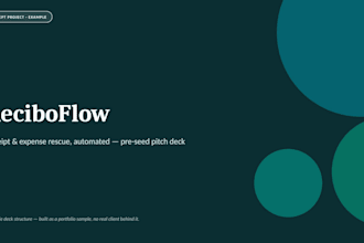 turn your rough notes into a polished pitch deck or proposal in 2 days