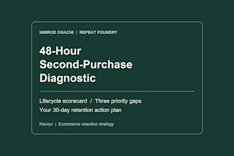 audit your klaviyo lifecycle and create a retention action plan