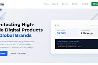 design a responsive html css js landing web page