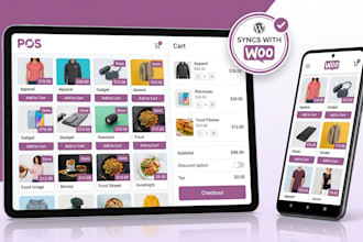 build a custom woocommerce pos mobile app with offline sync