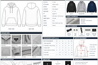 create clothing tech pack apparel tech pack garment specification