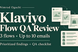 review your klaviyo flows with a prioritized QA checklist