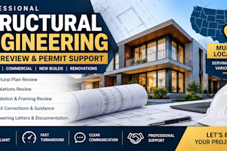review structural plans building permit drawings structural engineer calc USA