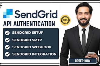 setup sendgrid SMTP API authentication webhook event tracking integration