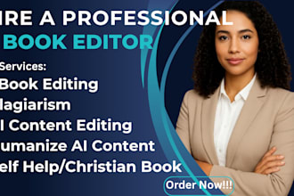 humanize ai content, edit and rewrite ai generated content, books and manuscript