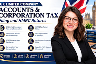 file UK limited company accounts and corporation tax filing and hmrc returns