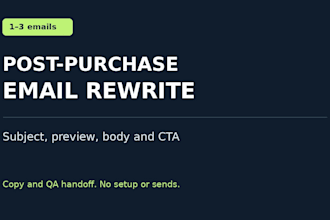 rewrite your post purchase email sequence for ecommerce