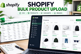 do shopify bulk product upload, CSV import and listing
