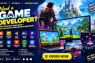 develop HTML5 game web game unity webgl javascript 2d 3d game