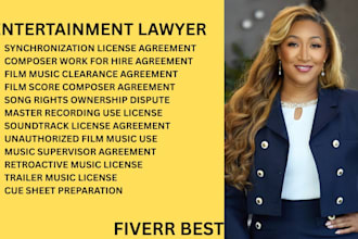 be your ny, ca, fl, nc entertainment lawyer for film, sync and music licenses