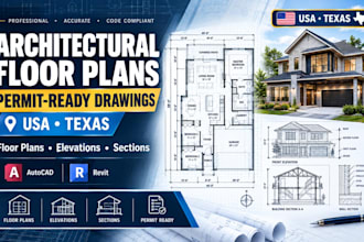 create texas architectural floor plans and permit ready drawings