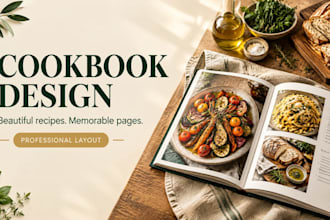 cookbook recipe book design, kdp cookbook formatting, meal plan cookbook design