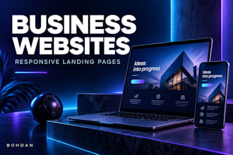 build a responsive business website or landing page