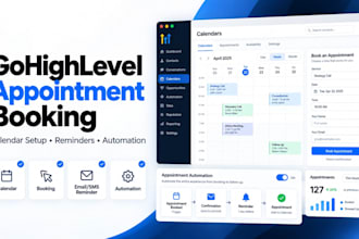 setup gohighlevel appointment booking calendar and reminder automation