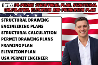 do permit structural, structural calculation, elevation and foundation plan