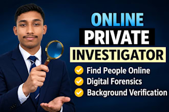 conduct an osint online investigation and background check