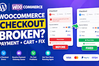 fix woocommerce checkout payment gateway and cart issues wordpress error
