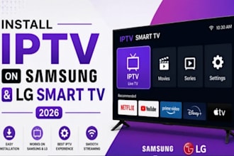 build branded iptv, ott, vod, smart tv app for android, samsung with panel