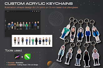 design a custom personalized keychain for you