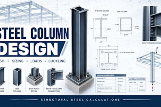 steel column design, aisc steel column sizing structural calculations