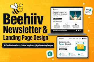 design beehiiv newsletter design beehive landing page beehiv ai email automation