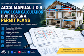 do acca manual j d s hvac load calculation duct design and hvac permit plans