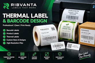 design professional thermal, barcode and product labels