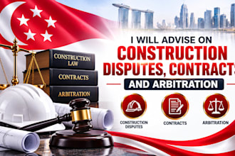 advise on construction disputes, contracts and arbitration
