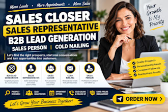 sales closer sales representative b2b lead generation sales person cold mailing