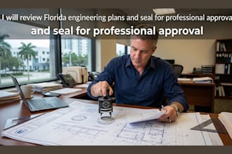 review florida engineering plans and seal for professional approval