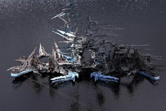 create custom 3d space stations and sci fi environments
