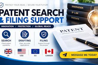 do patent search, patent check and prior art research for your idea