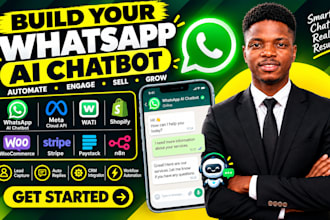 whatsapp ai chatbot meta cloud api wati shopify woocommerce stripe paystack n8n